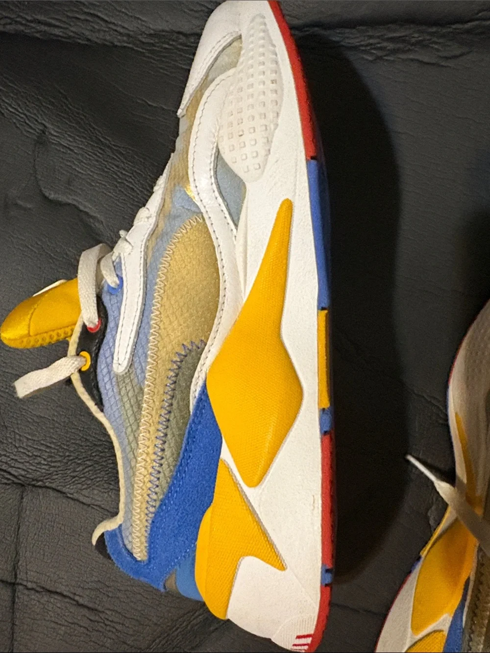Puma Sonic  the hedgehog Yellow & White Athletic Sneakers size 8.5